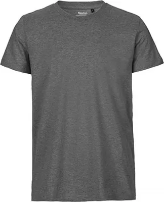 Produktbild von Neutral O61001 | Mens Fitted T-Shirt +GOTS- - Farbe: Dark Heather - Größe: 5XL
