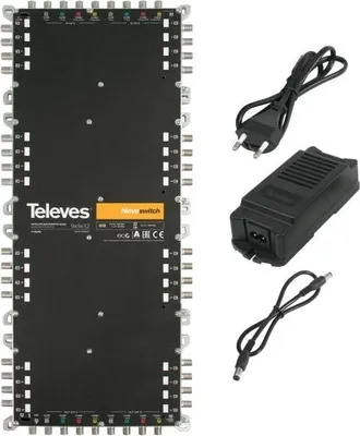 Produktbild von Televes 714205, 9 Eingänge, 41 Ausgänge, 950 - 2400 MHz, 88 - 862 MHz, 18 dB, 8 dB