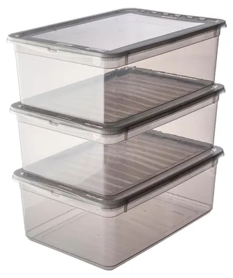 Produktbild von keeeper Bea, Aufbewahrungsbox, Grau, Transparent, Rechteckig, Polypropylen (PP), Einfarbig, Drinnen, Universal