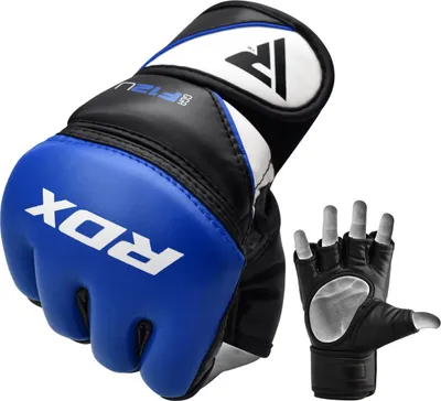 Image de RDX Sports Gants de grappin modèle GGRF-12 - Bleu M
