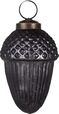 Obrázek produktu pro Clayre & Eef Vánoční cetka Ø 5x9 cm šedé sklo