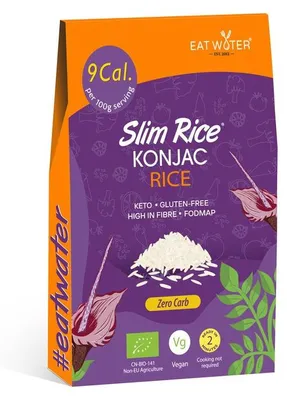 MAKARON (KONJAC) W KSZTAŁCIE RYŻU BEZGLUTENOWY BIO 270 g (200 g ) - SLIM (EAT WATER)