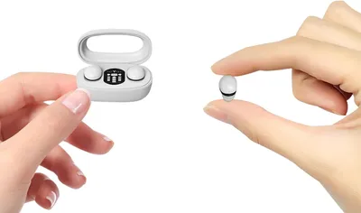 Produktbild von Mini Bluetooth Kopfhörer Kabellos Klein Unsichtbar In-Ear Kabellos Mini Kopfhörer Ohrhörer für kleine Ohren Kabellose Ohrhörer Ohrstöpsel Ohrhörer