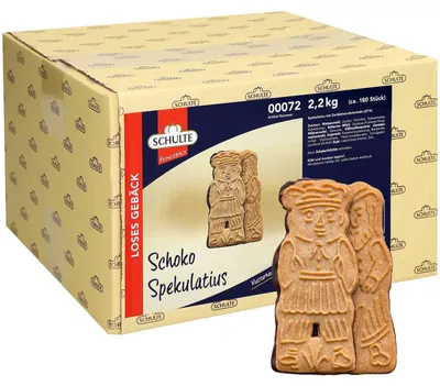Obrázek produktu pro Schulte čokoládové speculoos s hořkou čokoládou v krabičce 2200g