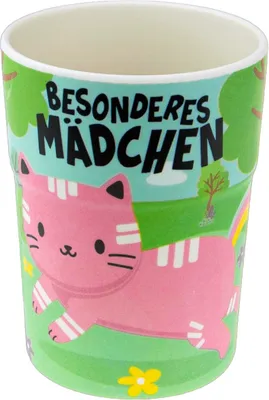 Produktbild von Bunter personalisierter Namens Kinderbecher Maedchen