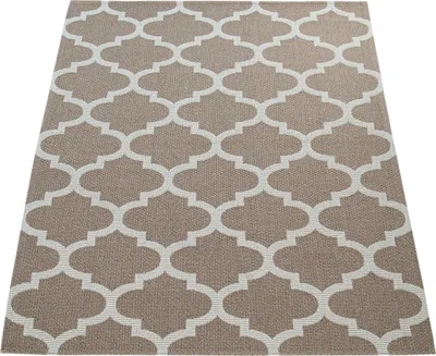 Produktbild von Teppich Wohnzimmer Orient Muster Marokkanisches Design Modern Beige Creme Grösse 80x150 cm