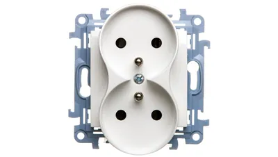 Zdjęcie produktu dla Kontakt-Simon CGZ2MZ.01/11, Biały, Plastik, IP20, 250 V, 77 mm, 46 mm