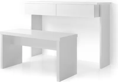 Produktbild von Schminktisch Vicco Azur Weiß 120 cm ohne Spiegel, mit Bank, Model 21017