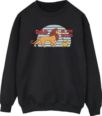 Produktbild von Disney - "The Lion King Dad Boss" Sweatshirt für Herren BI30637 (XL) (Schwarz)