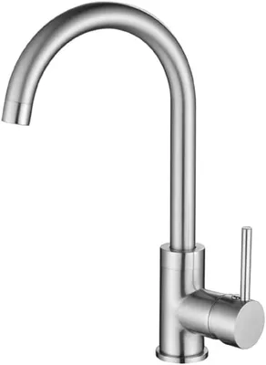 Produktbild von GURARI Küchenarmatur 5523-002, Messingarmatur, 45-Grad, STEEL