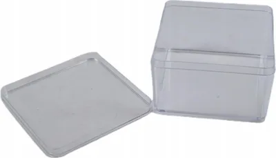 Produktbild von Transparente Sortierbox 10 Fächer - Kunststoff Organizer für Perlen & Schmuck 9x9x5cm