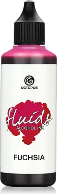 Immagine prodotto di 100 ml Octopus Fluids Alcohol Ink FUCHSIA, inchiostro alcolico per Fluid Art e resina, rosa