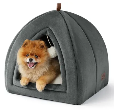 Produktbild von Flanell Katzenbett für Haustiere mit abnehmbarem Kissen