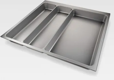 Produktbild von KÖNIG Besteckeinsatz II MAXI Silbergrau Breite: 509 mm Besteckkasten für 60er Korpus