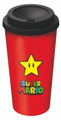 Produktbild von Großer Thermobecher Kaffee Tee 520ml Super Mario