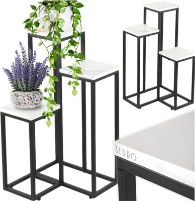 Produktbild von Metall-Blumenständer, stehend, gestuft, für Töpfe, Blumen, Pflanzen, Regal, Ständer