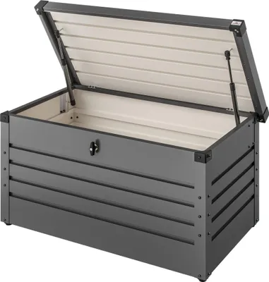 Produktbild von Gartenaufbewahrungsbox, Metall, abschließbar, 120 x 60 x 60 cm, wetterfest