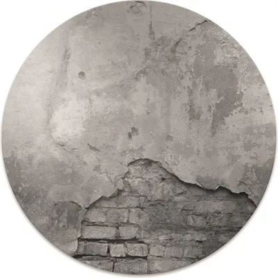 Produktbild von Rundmatte - Stuhlunterlage Bürostuhlunterlage - Rund Ø 100 cm - Bodenmatte - Fußmatte - Alte Mauer