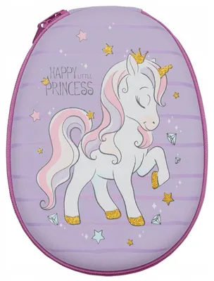 Produktbild von Kayet Unicorn Federmäppchen oval violett mit Zubehör