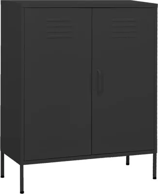 Produktbild von Werkzeugschrank "Hagenbach" aus Stahl in Anthrazit. Abmessungen (L/B/H) 80x35x101 cm