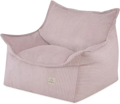 Zdjęcie produktu dla Fotel dziecięcy MISIOO Roya Cord – fotel do pokoju dziecięcego, miękki puf dla dzieci, fotel podłogowy typu bean bag, wysokiej jakości tkanina corduroy z certyfikatem Oeko-TEX, 80x73x58 cm