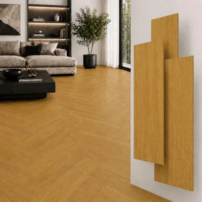 Zdjęcie produktu dla NoblesBox Panele winylowe SPC 5,5 mm na klik w jodełkę, wodoodporne, z podkładem IXPE, 64 x 12,8 cm