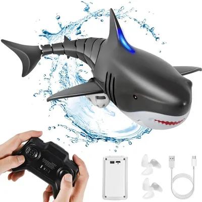 Produktbild von RC Haifisch Spielzeug – 2.4GHz Ferngesteuertes Boot für Kinder 3–12 Jahre