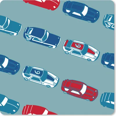 Produktbild von MuchoWow® Mauspad Mousepad Muster - Auto - Rennen - Jungen - Kinder - Kind 20x20 cm - Mousepads - Maus Mat - Pad - Mausunterlage - Desk Mat - Bureauartikeln