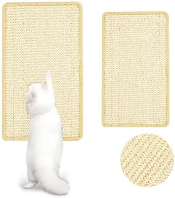 Obrázok produktu pre Sada rohoží pre mačky zo sisalu 30 x 60 cm, 25 x 50 cm, ochrana proti poškriabaniu