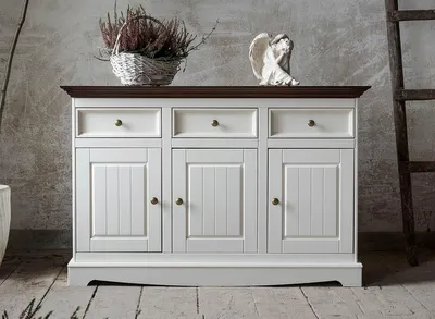 Produktbild von Anrichte Kommoden Regal Holz Schrank Anrichte Landhaus Kommodenschrank Anrichte