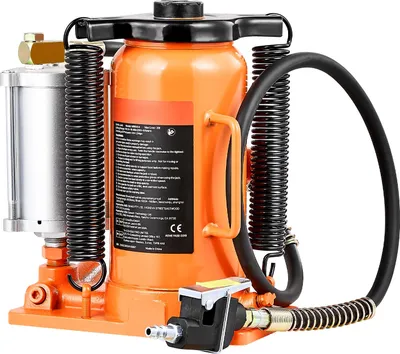 Immagine prodotto di Cric pneumatico SucceBuy con capacità di 20 t, range di sollevamento da 260 a 495 mm, funzionamento pneumoidraulico e manuale. Ideale per SUV, pick-up, camion, camper e riparazioni auto.