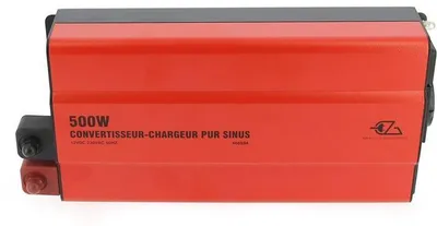 Image de Onduleur-chargeur – EZA – Pure onde sinusoïdale, 500 W – Chargeur 10 A – Compatible avec les batteries AGM, gel et lithium