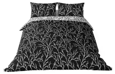 Produktbild von Brielle Mako Satin Wendebettwäsche Set 100 % Baumwolle\/Fadenzahl 220 mit Reißverschluss 2-teilig Deckenbezug 140 x 220 cm Kissenbezug 60 x 70 cm Schwarz Weiss