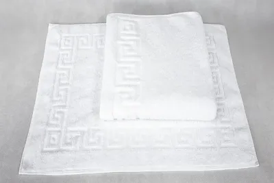 Produktbild von Handtuch - Badetuch - Weiß - 50x100cm - Baumwollhandtuch - 450 g/m²