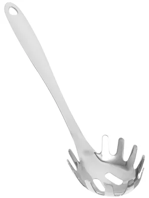 Produktbild von Edelstahl Nudellöffel - Mit Abtropfschlitz zum Servieren von Pasta - 25,00 cm