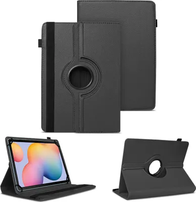 Produktbild von Tablet Hülle für Samsung Galaxy Tab A7 2020 Schutzhülle Tasche Cover 360 DrehbarFarben:Schwarz