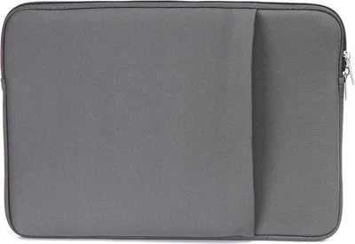 Zdjęcie produktu dla B2015 Pokrowiec na laptopa Miękka torba z zamkiem błyskawicznym Torba na laptopa 15'' Zamiennik dla MacBook Air Pro Ultrabook Laptop Szary