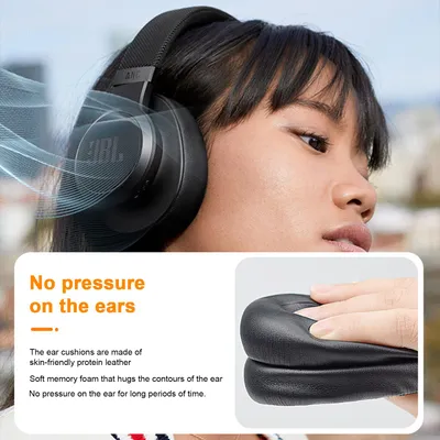 Productafbeelding van 1 paar oorkussentjes voor hoofdtelefoons, vervangende oorkussenhoezen, compatibel met JBL LIVE650 660BTNC