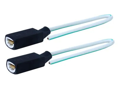 Immagine prodotto di Presa per lampadina H1/H3 diritta, Vetroceramica, filo 15 cm, 2 pz.