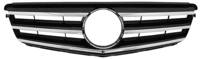 Image de Calandre pour Mercedes C W204 S204 Berline et Break 2007-2014, noir brillant.