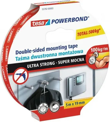 Obrázok produktu pre TESA POWERBOND páska 5m x 19mm ULTRA STRONG