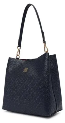 Produktbild von TOMMY HILFIGER AW0AW19000 TH ICON SHOULDER BAG MON Blau