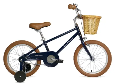Kinderfahrrad 16 Zoll, Classic Navy, mit Stützrädern, ab 3 Jahren