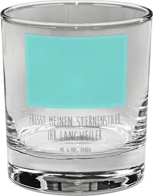 Produktbild von Mr. & Mrs. Panda Bourbon Glas Einhorn Happy - Transparent - Geschenk, Einhörner, Unicorn, Gravur Whiskyglas, Rocks, Lächeln, Tumbler, Old Fashioned, Witzig, Spaß