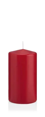 Produktbild von INNA-Glas Wachskerze Maeva, dunkelrot, 13cm, Ø 7cm, 52h - Germany - Stumpenkerze - Windlicht Kerze