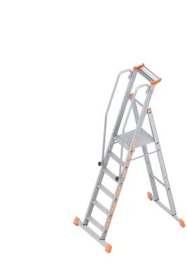 Produktbild von Layher  Topic 1074 Plattformleiter 6 Stufen mit Traverse []