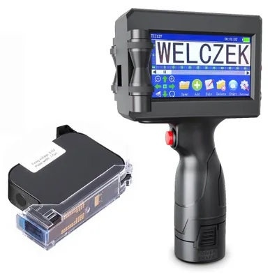 Produktbild von Handdrucker – Tragbarer Tintenstrahldrucker – Datum und Barcode – Druckhöhe von 2 bis 12,7 mm – Schwarze Tinte