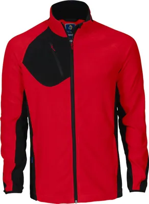 Produktbild von Microfleece Jacke 2325 mit Raglanärmeln, Kinnschutz und Reißverschlusstaschen