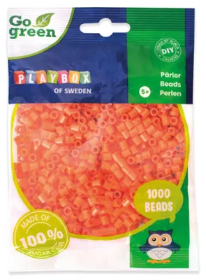 Produktbild von Playbox Bügelperlen Go green Midi 1000 Stk. orange