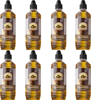 Produktbild von 8 x 750 ml Moritz Lampenöl Citronella Farmlight für Fackeln Öllampen Sturmlaternen Wandfackeln